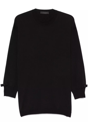 Valentino Garavani bow-cuffs sweater - Black