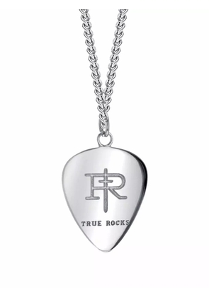 True Rocks mini plectrum necklace - Silver