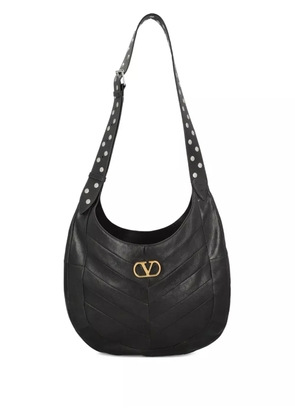 Valentino Garavani Hoboho chevron pattern shoulder bag - Black
