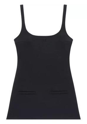 Courrèges trapeze mini dress - Black