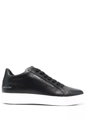 Philipp Plein low-top leather sneakers - Black