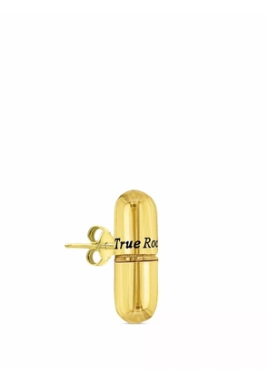 True Rocks pill stud earring - Gold
