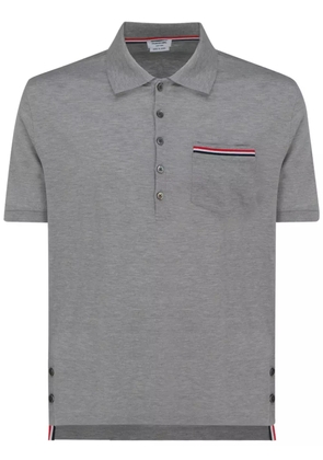 Thom Browne RWB stripe polo shirt - Grey