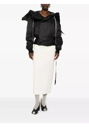 Rick Owens DRKSHDW hooded drawstring-detail jacket - Black