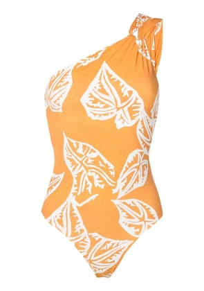 Clube Bossa asymmetric graphic-print swimsuit - Orange