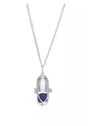 Capsule Eleven capsule crystal pendant necklace - Silver