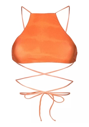 Clube Bossa Chung wrap-tie bikini top - Orange
