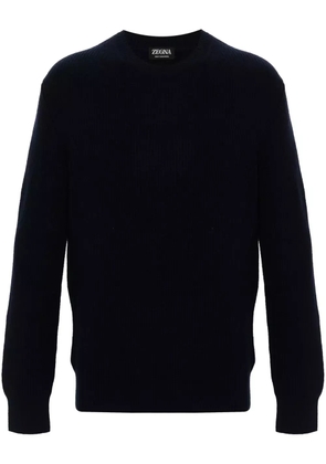Zegna cashmere crew-neck sweater - Blue