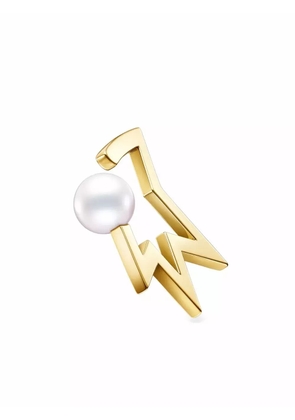 TASAKI 18kt yellow gold Collection Line Comet Plus Neo pearl ear cuff