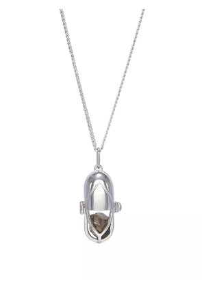 Capsule Eleven capsule crystal pendant necklace - Silver