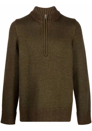 Maison Margiela ribbed detail jumper - Green