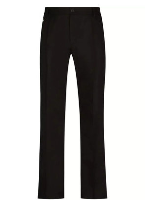 Dolce & Gabbana DG patch stretch-cotton trousers - Black