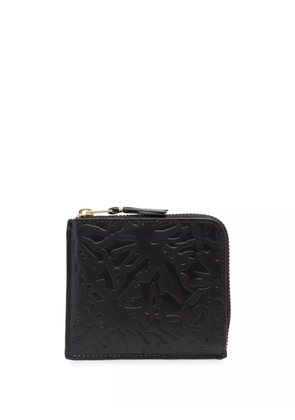 Comme Des Garçons Wallet embossed pattern wallet - Black
