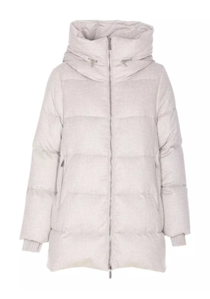 Moorer Carinzia padded-hooded jacket - Neutrals