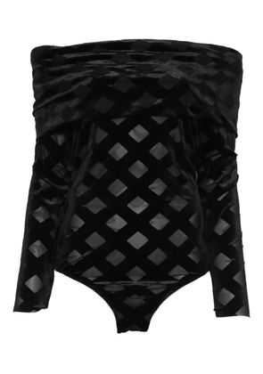 ALESSANDRO LEGORA off-shoulder bodysuit - Black