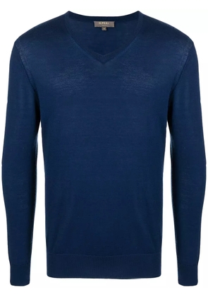 N.Peal V-neck cashmere sweatshirt - Blue
