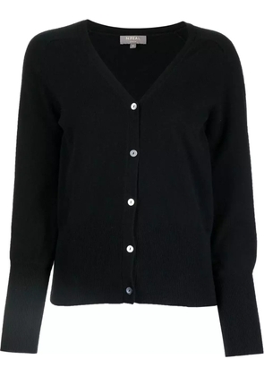 N.Peal fine-knit V-neck cardigan - Black