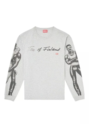 Diesel x Tom of Finland Foundation graphic-print T-shirt - Grey