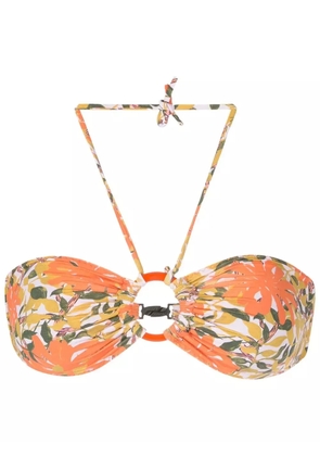 Clube Bossa floral-print bikini top - Orange
