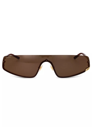Gucci Eyewear shield-frame sunglasses - Brown