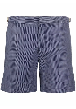 Orlebar Brown graphic-print swim shorts - Blue