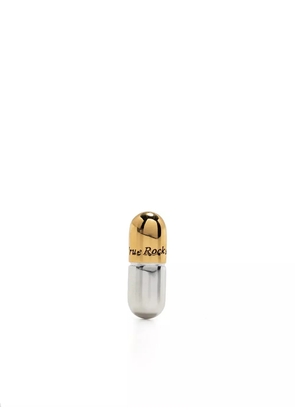 True Rocks Pill two-tone stud earring - Silver