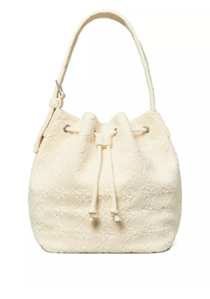 Tory Burch textured bucket bag - White