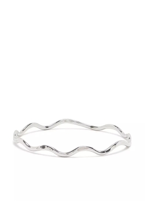 DOWER AND HALL hammered waterfall bangle - Silver