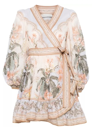 ZIMMERMANN Wylie mini dress - Neutrals