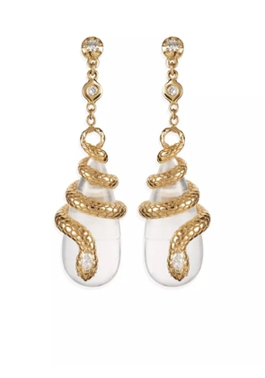 Jacquie Aiche 14kt yellow gold Sophia diamond dangle earrings