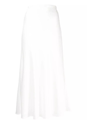 Galvan London flared slip skirt - White