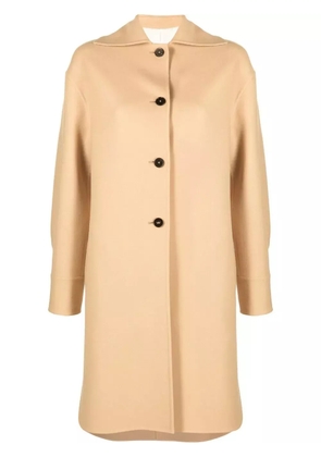 Jil Sander cashmere single-breasted coat - Neutrals