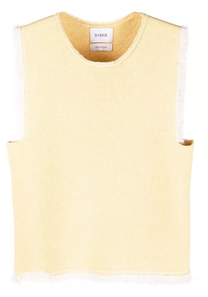 Barrie fringe-trim top - Yellow
