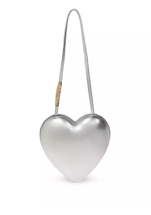 Moschino Heart-shaped shoulder bag - Silver