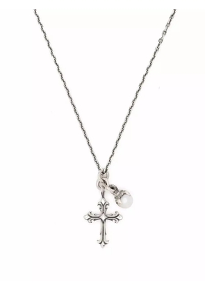 Emanuele Bicocchi cross-charm necklace - Silver