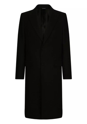 Dolce & Gabbana single-breasted wool coat - Black