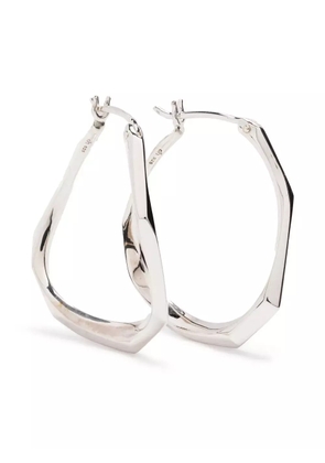 Dinny Hall Thalassa medium hoop earrings - Silver