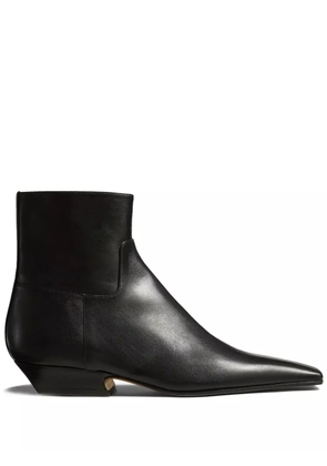 KHAITE The Marfa leather ankle boots - Black