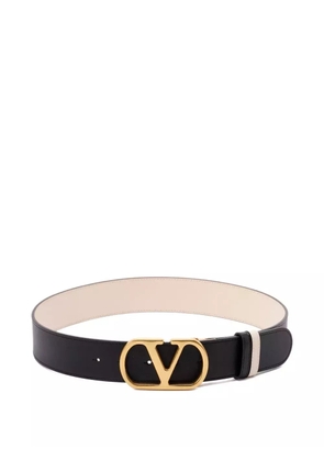 Valentino Garavani VLogo leather belt - Black