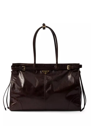 Prada large Bonnie tote bag - Brown