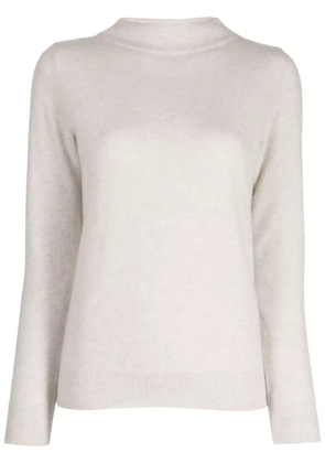 N.Peal funnel-neck cashmere jumper - White