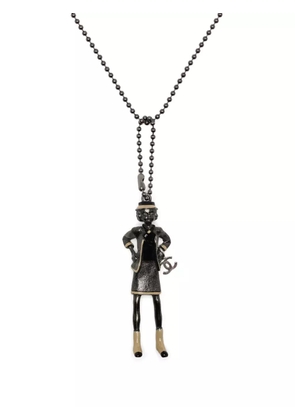 CHANEL Pre-Owned Mademoiselle Coco beaded necklace - Black