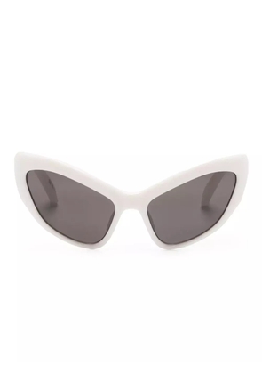 Balenciaga Eyewear oversize-frame sunglasses - White