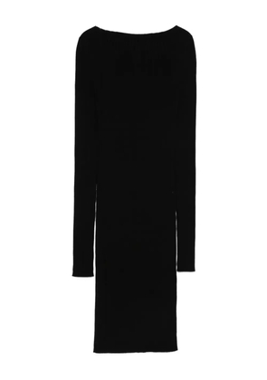 Rick Owens ribbed boat-neck dress - Black