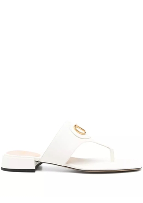 Valentino Garavani Vlogo-plaque sandals - White