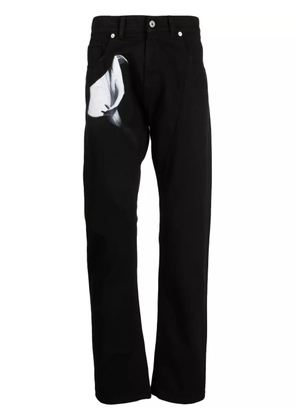 Honey Fucking Dijon floral-print cotton T-shirt - Black