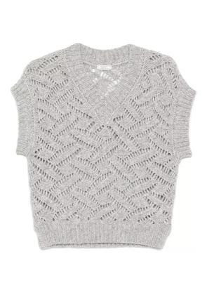 Peserico knitted vest - Grey