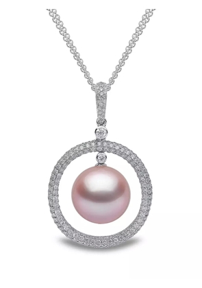 Yoko London 18K white gold diamond and pearl pendant - Silver