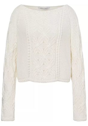 Alberta Ferretti 3D-knit sweater - Neutrals