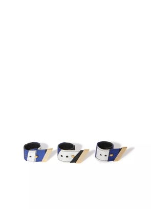 PUCCI Iride-print ring set - Blue